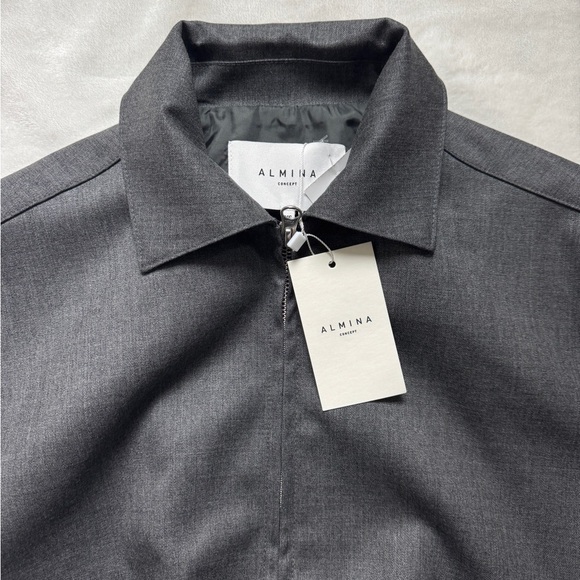 Almina Concept Wool Bomber Jacket - Picture 5 of 6